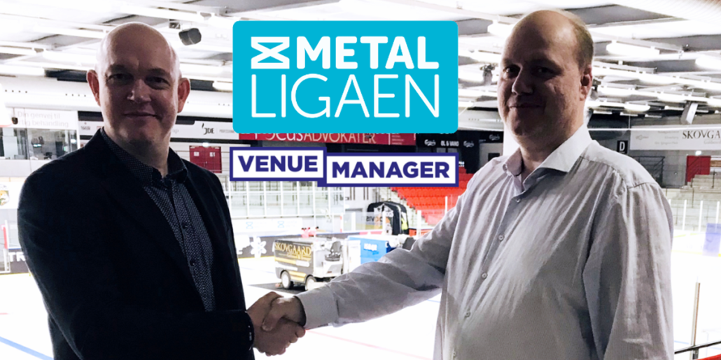 Venue Manager i samarbejde med Metal Ligaen Metal Ligaen samarbejder med Venue Manager om en stærk billet-, merchandise-, og sponsorplatform