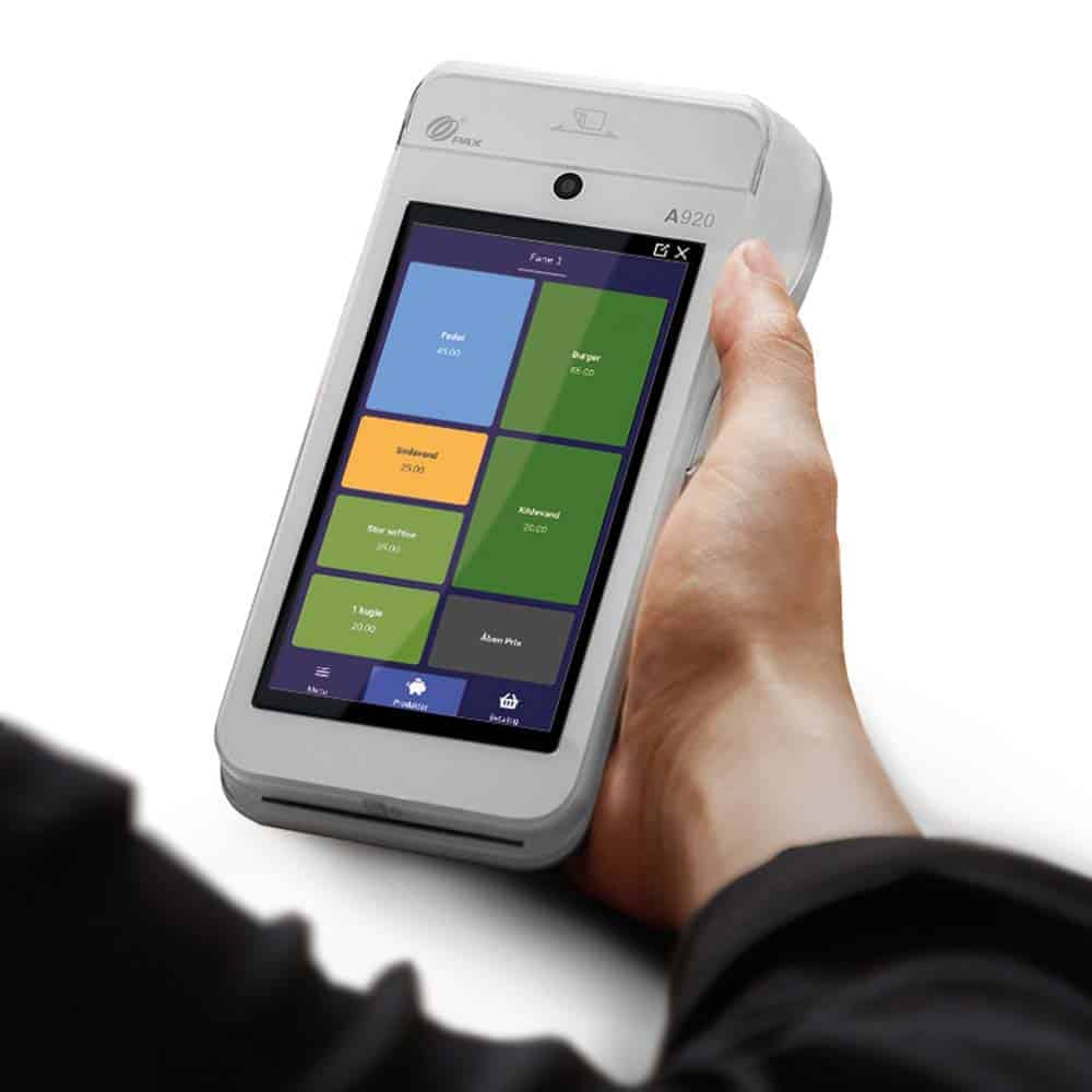 Pax A920, en af fire terminaler fra Venue Managers POS