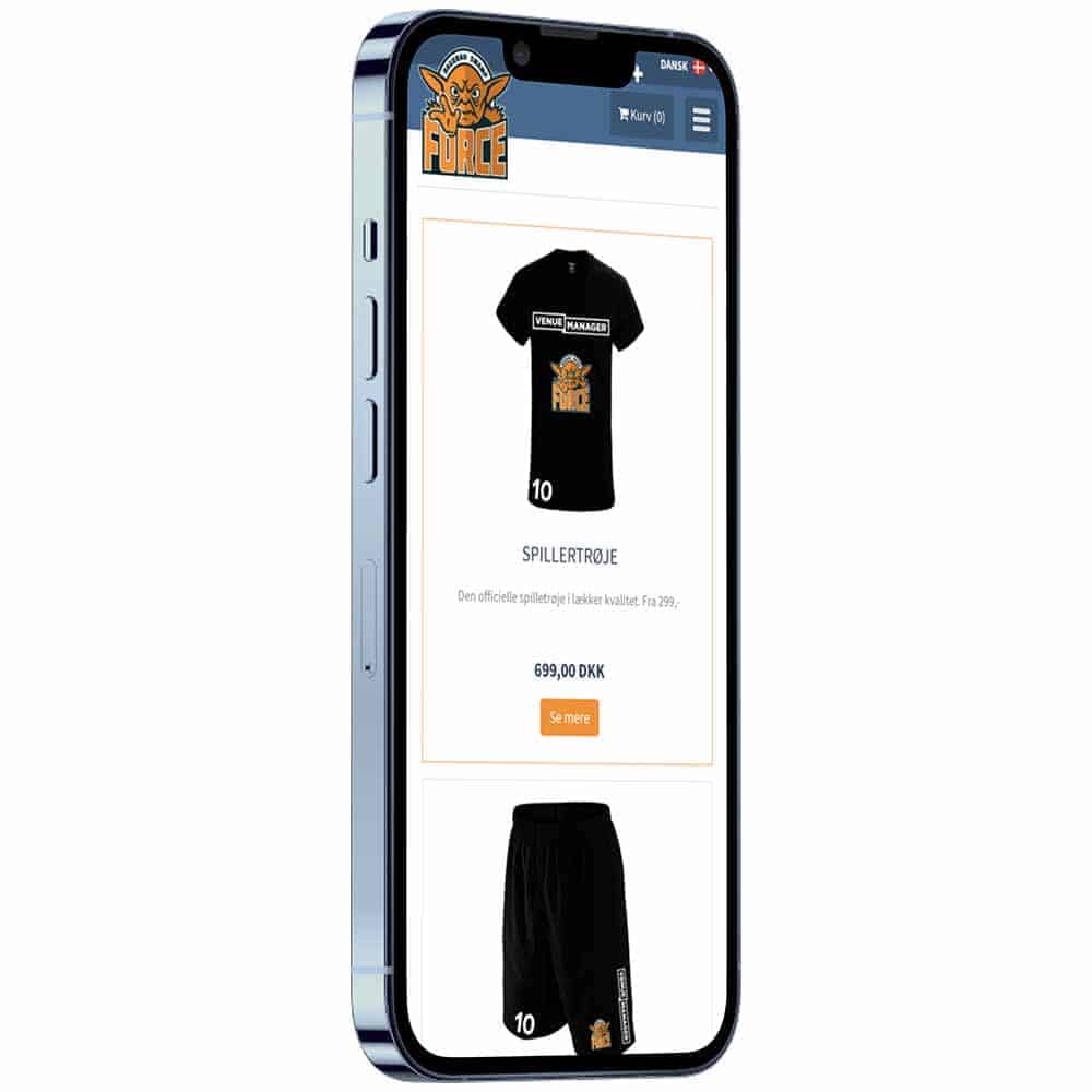 Sælg merchandise igennem jeres webshop.