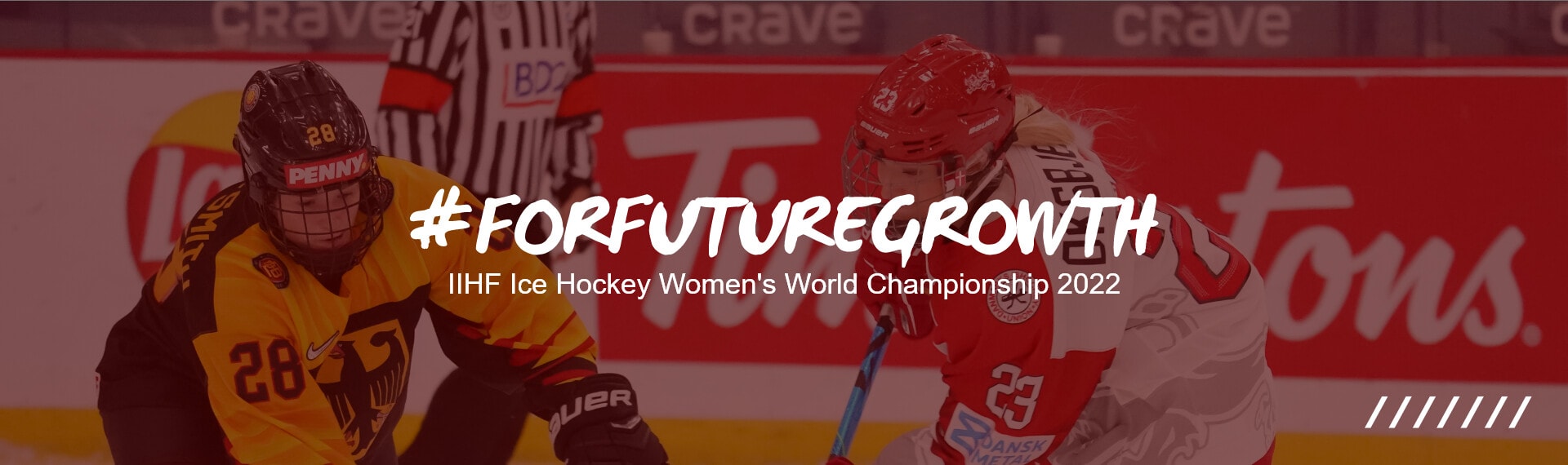 A-VM kvinde ishockey Bannerbillede for IIHF ishockey kvindelige verdensmesterskab 2022